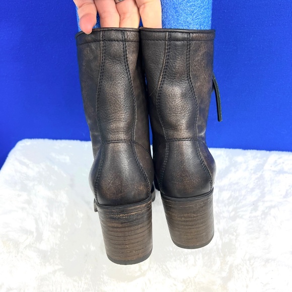 🚫SOLD! •|•FREEBIRD🦅BY STEVEN•| Cavalier 'Black (Brown)' Heeled Combat - Picture 17 of 17